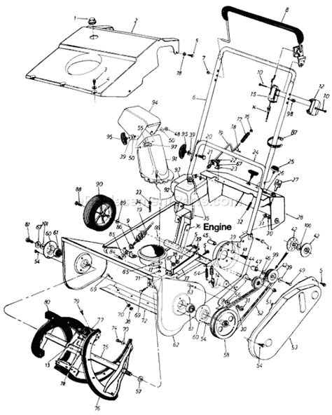 Mtd Snowblower Parts Beautiful Mtd 310 180 000 Parts List and Diagram 1990 Ereplacementparts ...