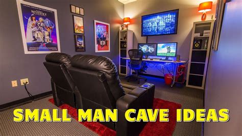 Small Man Cave Ideas that Maximize the Manliness - YouTube