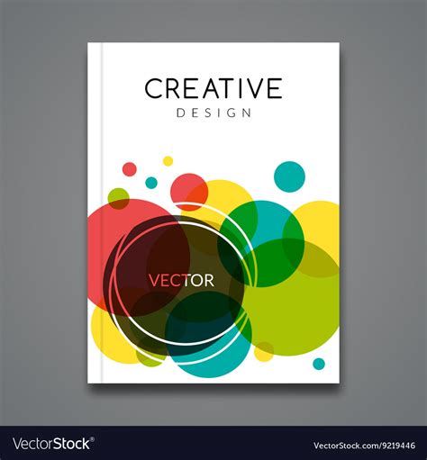 Poster flyer template abstract colorful Royalty Free Vector