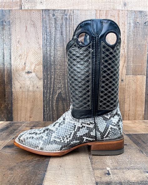 Handcrafted Men's Python Cowboy Boots/ Square Toe Cowboy - Etsy