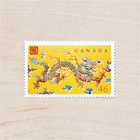 2 Year of the Dragon Postage Stamps Canada Lunar New Year | Etsy Canada ...