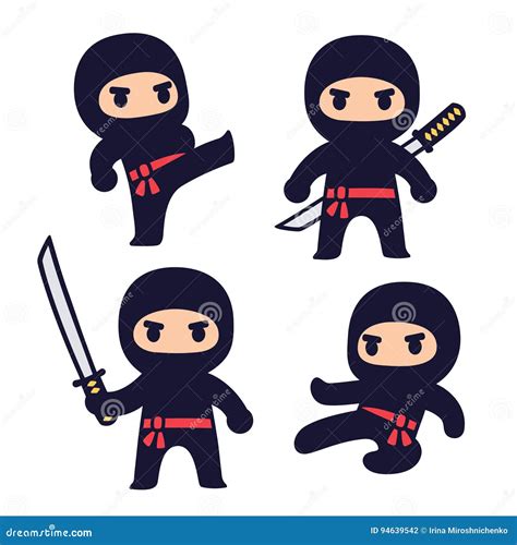 Clipart Cute Ninja Cartoon - img-Aba