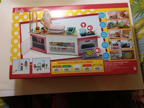 NEW - Barbie Ultimate Kitchen Playset - Doll & 20+ Accessories, Lights ...