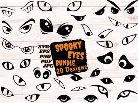 Scary Eyes SVG Cut Files for Cricut Creepy Eyes SVG Monster - Etsy Canada