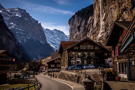 The alpine village of Lauterbrunnen Switzerland looking lovely yesterday. : travel