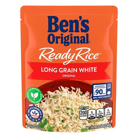 Ben's Original Ready Rice Long Grain Original White Rice 8.8 oz 8.8 oz ...