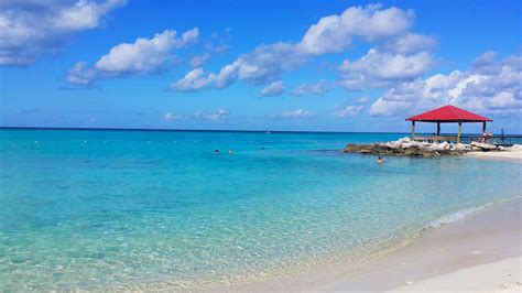 A beach day at Princess Cays, a tropical resort owned by Princess Cruises on Eleuthera in the ...