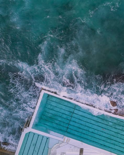 Aerial Photography of Ocean Waves · Free Stock Photo