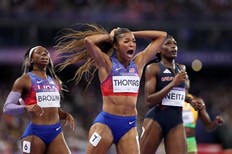 Gabby Thomas wins gold in women's 200m final: Full results from 2024 Paris Olympics - Yahoo Sports