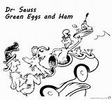 Green Eggs And Ham Color Page sketch template