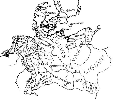 Map of the Germanic tribes, circa 15 BC – DINOSAURS AND BARBARIANS