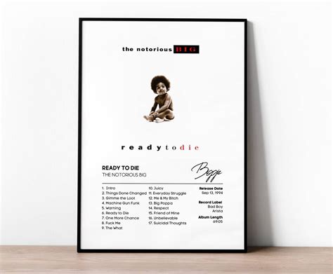 Ready To Die Album Cover The Notorious B.I.G. Poster Print - Music Wall ...