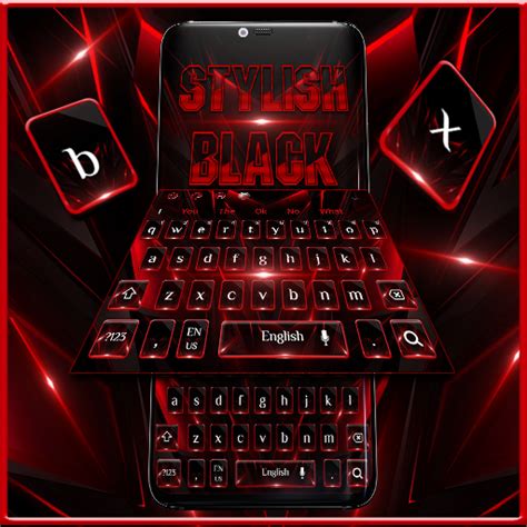 Classic Business Red Black Keyboard