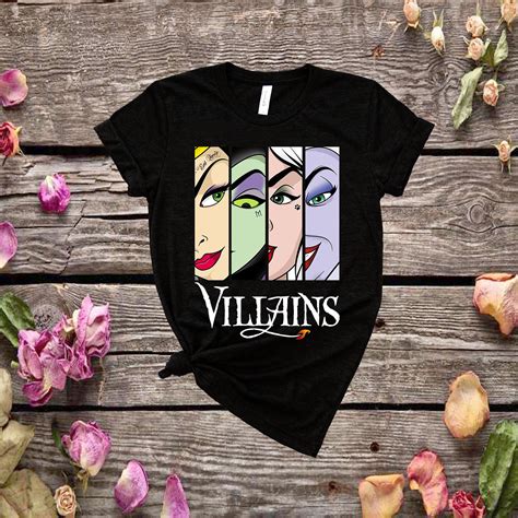 Disney Villains Characters Shirt Disney Friends Shirt - Etsy