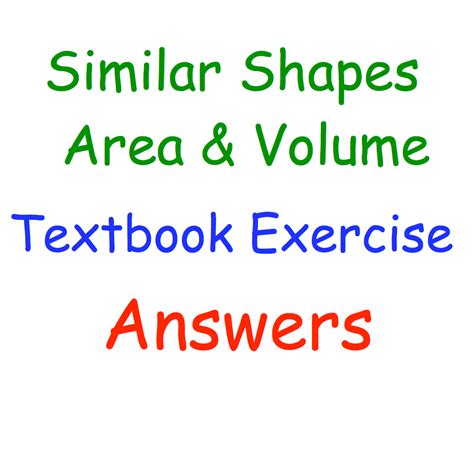 Similar Shapes Area Volume Ans – Corbettmaths