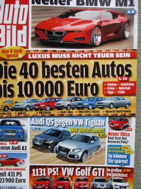 Druckausgabe der Autobild vom 30. April 2008 Auto Höpel