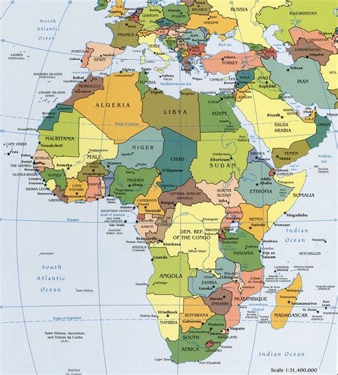 Political Map of Africa - Worldatlas.com