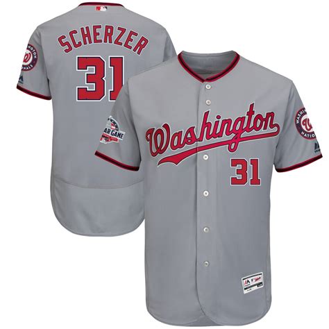 Max Scherzer Washington Nationals Majestic 2018 All-Star Game Road Flex ...