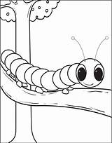 Printable Cartoon Caterpillar Coloring Page For Kids – SupplyMe sketch template