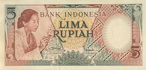 5 Rupiah - Indonesia (1949-date) – Numista