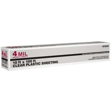 10-ft x 100-ft Clear 4-mil Plastic Sheeting at Lowes.com