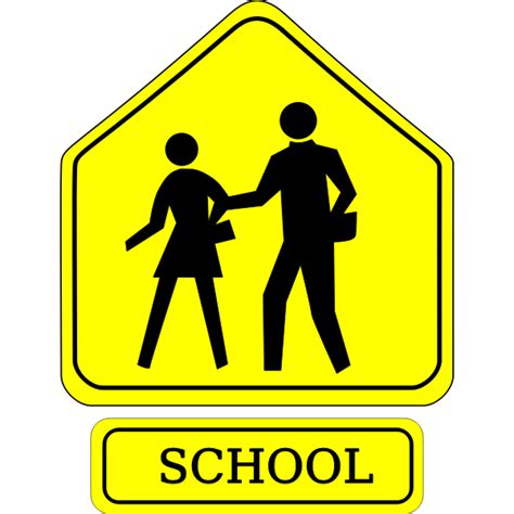 School crossing symbol | Free SVG