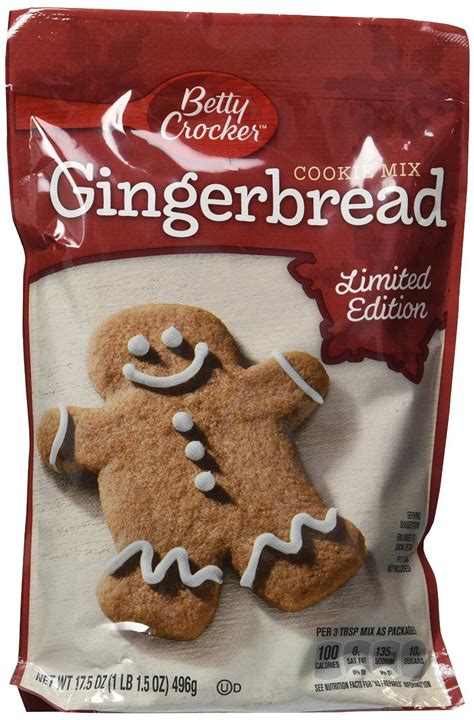 Betty Crocker Gingerbread Cookie Mix 17.5 Oz (Pack of 4) - Walmart.com ...