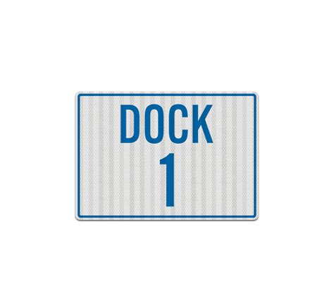 Shop for Shipping Receiving Or Loading Dock Number Decal (EGR Reflective) | Best of Signs