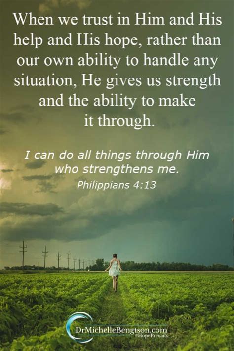 The Lord frequently allows us to go through seasons that in our own strength are much more than ...