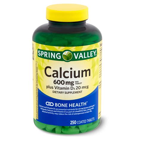 Calcium And Vitamin D Supplements For Osteoporosis - Calcium Benefits ...