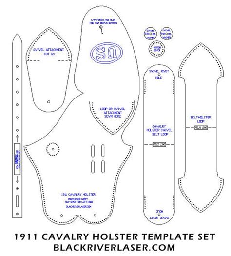 Downloadable Holster Free Printable Leather Holster Patterns