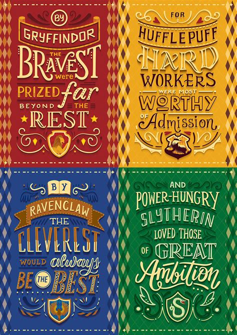 Hogwarts Houses :: Behance