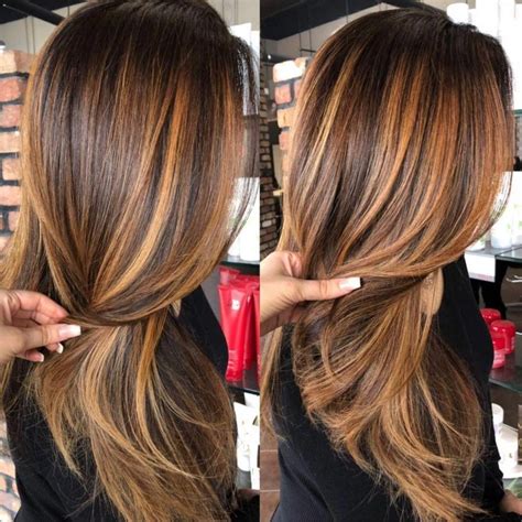 #copperbalayage Blonde Caramel Highlights, Caramel Brown Hair, Hair Color Caramel, Hair Color ...