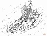 Coloring Aircraft Carrier Pages Bush Cvn Ship Plane Take Off Battleship  sketch template