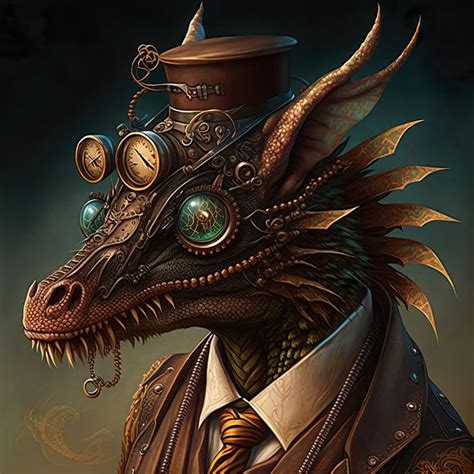 Steampunk Dragon Printable Posters Wall Art 4 Unique Designs Instant Download - Etsy | Steampunk ...