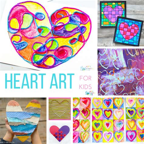 Heart Art Projects - Arty Crafty Kids