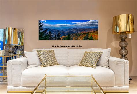 Appalachia in Fall Colors Mountain Panoramic Picture Blue - Etsy