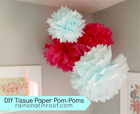 DIY Tissue Paper Pom Poms (Easy and Fun)