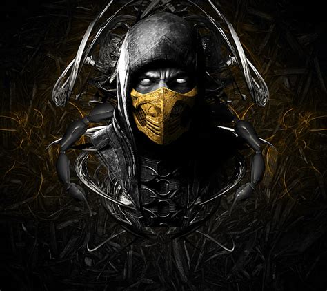 Scorpion Mortal Kombat Face