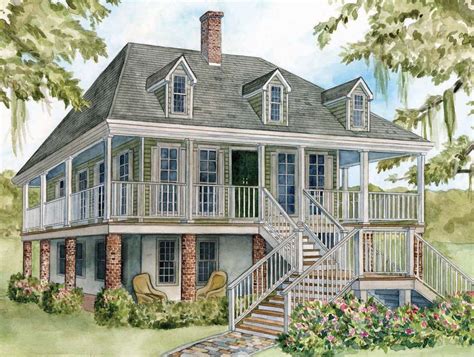 French Colonial House Plans - House Plans