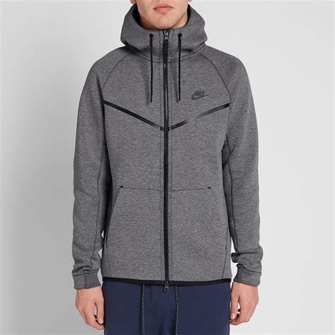 Nike Tech Fleece Windrunner (Carbon Heather & Black)