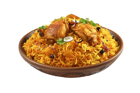 Exquisite Chicken Biryani with Earthen Pot, Background Removed for ...