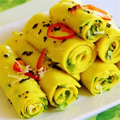 A healthy snack made from gram flour batter mixed in yogurt and ...