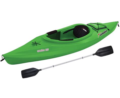 Sun Dolphin Aruba 10' Sit-in Kayak Lime, Paddle Included - Walmart.com