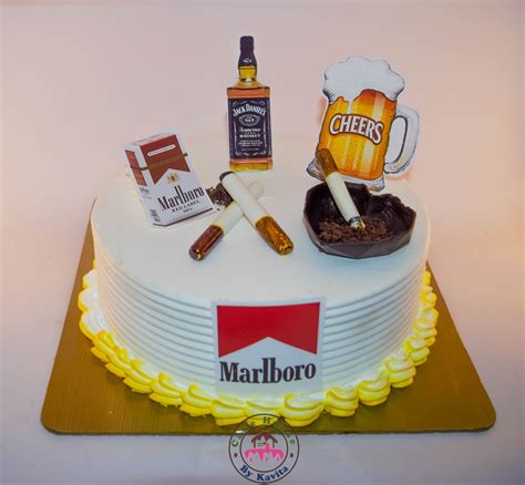 Best Cigarette And Whiskey Cake In Delhi | Order Online