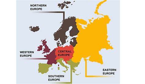 Europe Map Regions