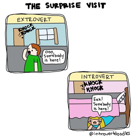 Surprise visit | Introvert doodles