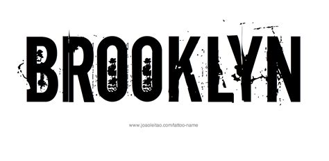 Brooklyn Name Tattoo Designs | Name tattoo, Tattoos with meaning, Name wallpaper