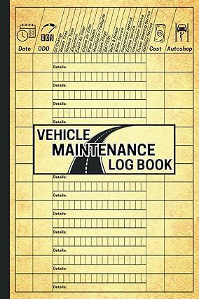 Amazon.com: Vehicle Maintenance Log Book & Accident Checklist: Car Maintenance Log Book / Diary ...
