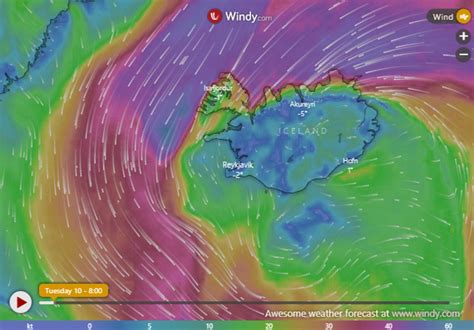 Watch the Weather System - Iceland Monitor